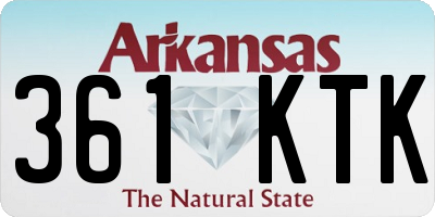 AR license plate 361KTK