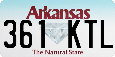 AR license plate 361KTL