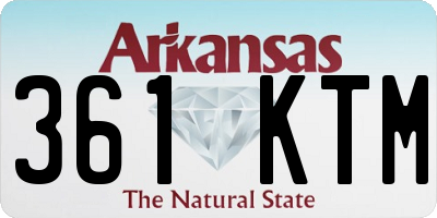 AR license plate 361KTM