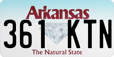 AR license plate 361KTN