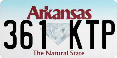 AR license plate 361KTP