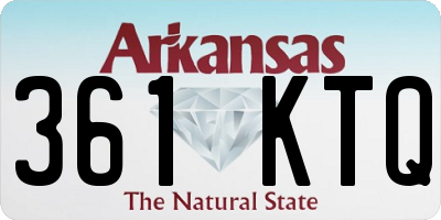AR license plate 361KTQ