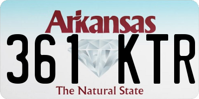 AR license plate 361KTR