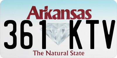 AR license plate 361KTV
