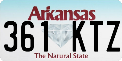 AR license plate 361KTZ