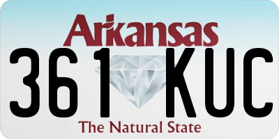 AR license plate 361KUC