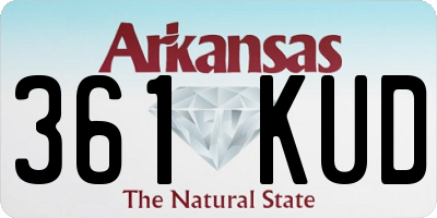 AR license plate 361KUD