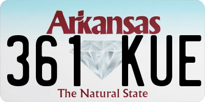 AR license plate 361KUE