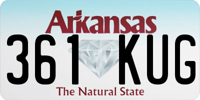AR license plate 361KUG