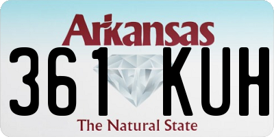 AR license plate 361KUH