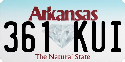 AR license plate 361KUI