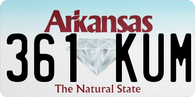 AR license plate 361KUM