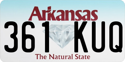 AR license plate 361KUQ