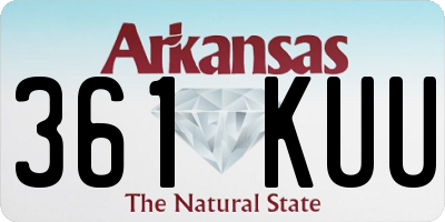 AR license plate 361KUU