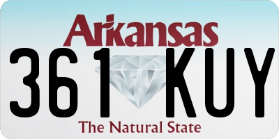 AR license plate 361KUY