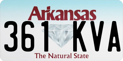 AR license plate 361KVA