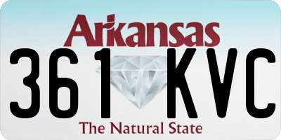 AR license plate 361KVC