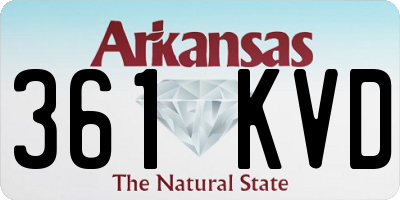 AR license plate 361KVD
