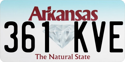 AR license plate 361KVE
