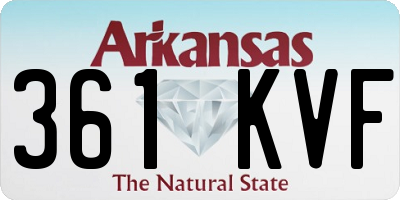 AR license plate 361KVF