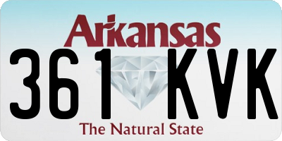 AR license plate 361KVK