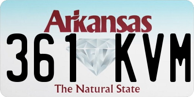 AR license plate 361KVM