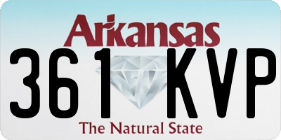 AR license plate 361KVP