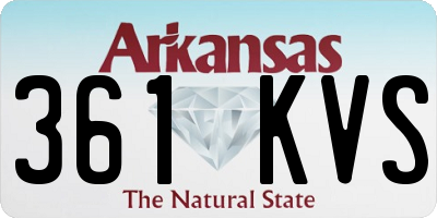 AR license plate 361KVS