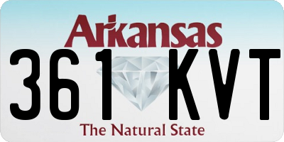 AR license plate 361KVT