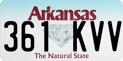 AR license plate 361KVV