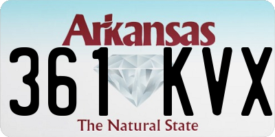 AR license plate 361KVX