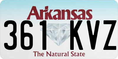AR license plate 361KVZ