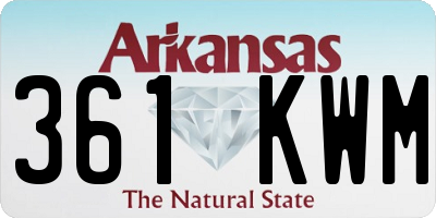 AR license plate 361KWM