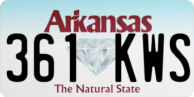 AR license plate 361KWS