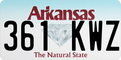 AR license plate 361KWZ