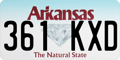 AR license plate 361KXD