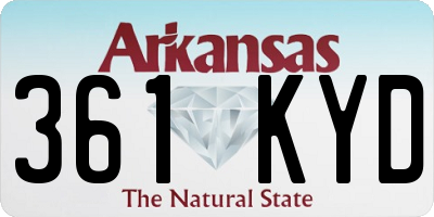 AR license plate 361KYD