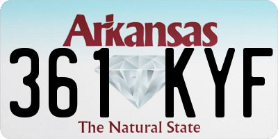 AR license plate 361KYF