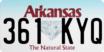 AR license plate 361KYQ