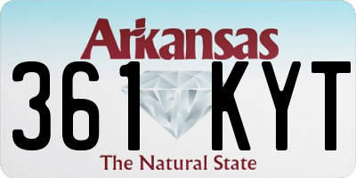 AR license plate 361KYT