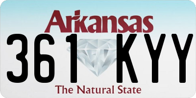 AR license plate 361KYY
