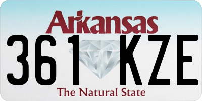 AR license plate 361KZE