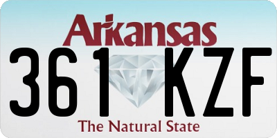 AR license plate 361KZF