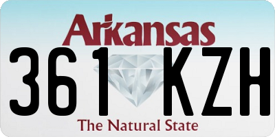 AR license plate 361KZH