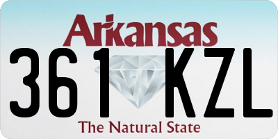 AR license plate 361KZL