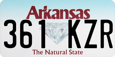 AR license plate 361KZR