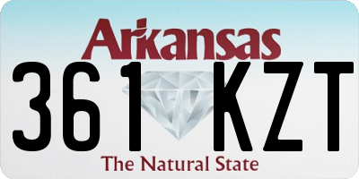 AR license plate 361KZT