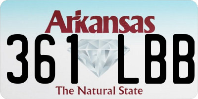 AR license plate 361LBB