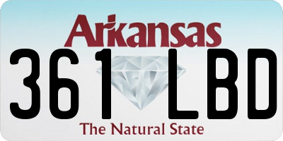 AR license plate 361LBD