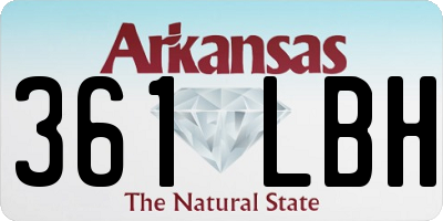 AR license plate 361LBH